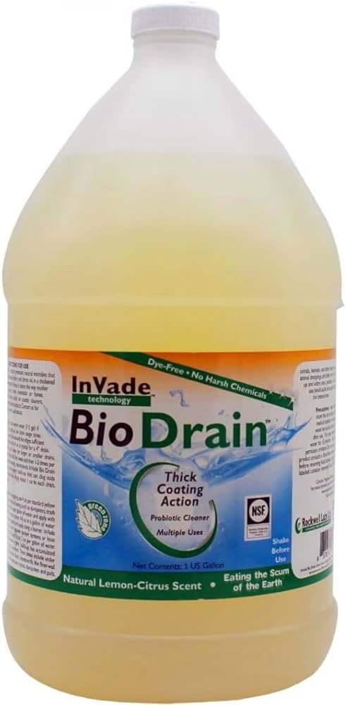DIY Pest Warehouse InVade Bio Drain Gel Gallon for heavy-duty pest management in drains.