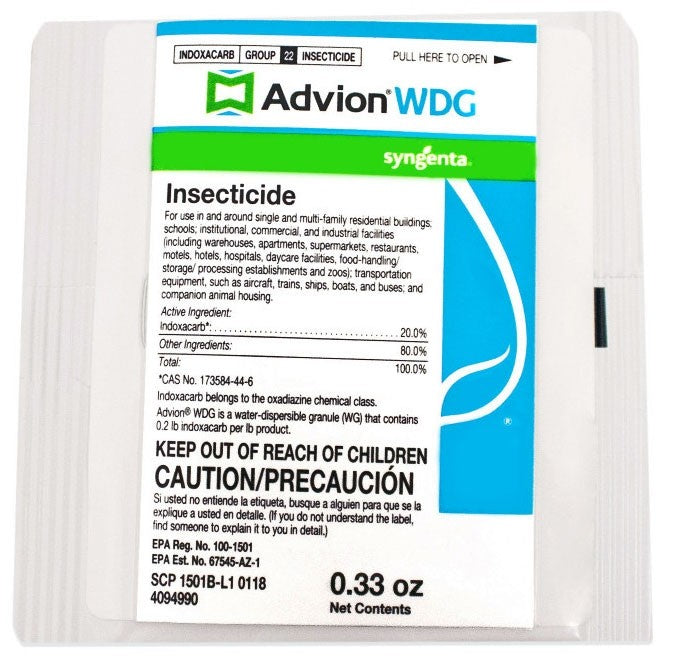Advion WDG Spray Insecticide for targeting multiple pest types in residential and commercial spaces.