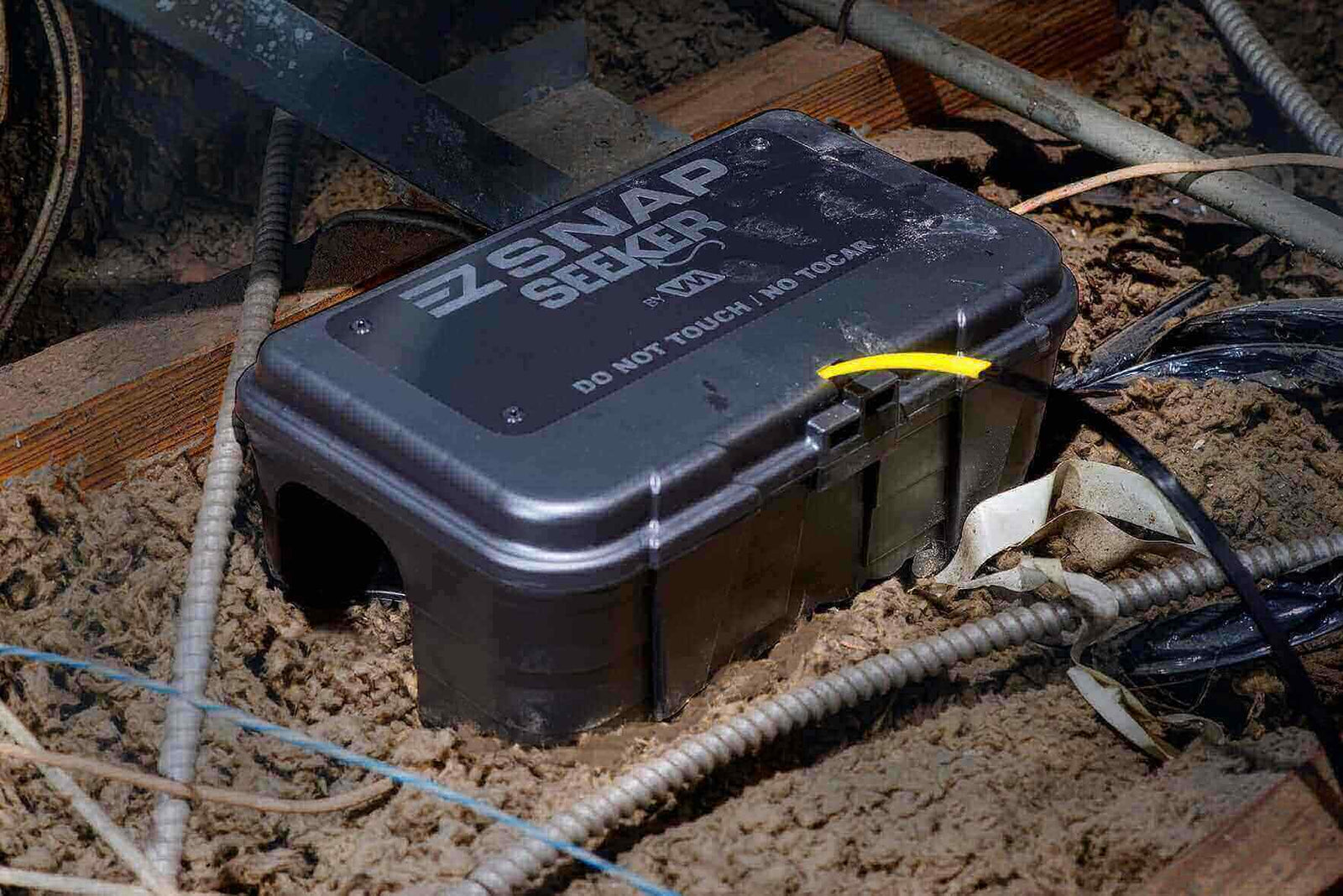 EZ Snap Seeker Rat Trap for secure and effective rodent trapping.