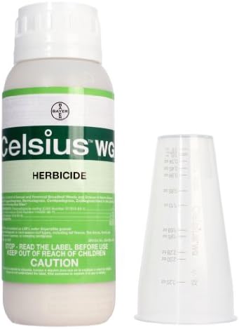 Celsius WG Herbicide for selective weed control in residential and commercial lawns.