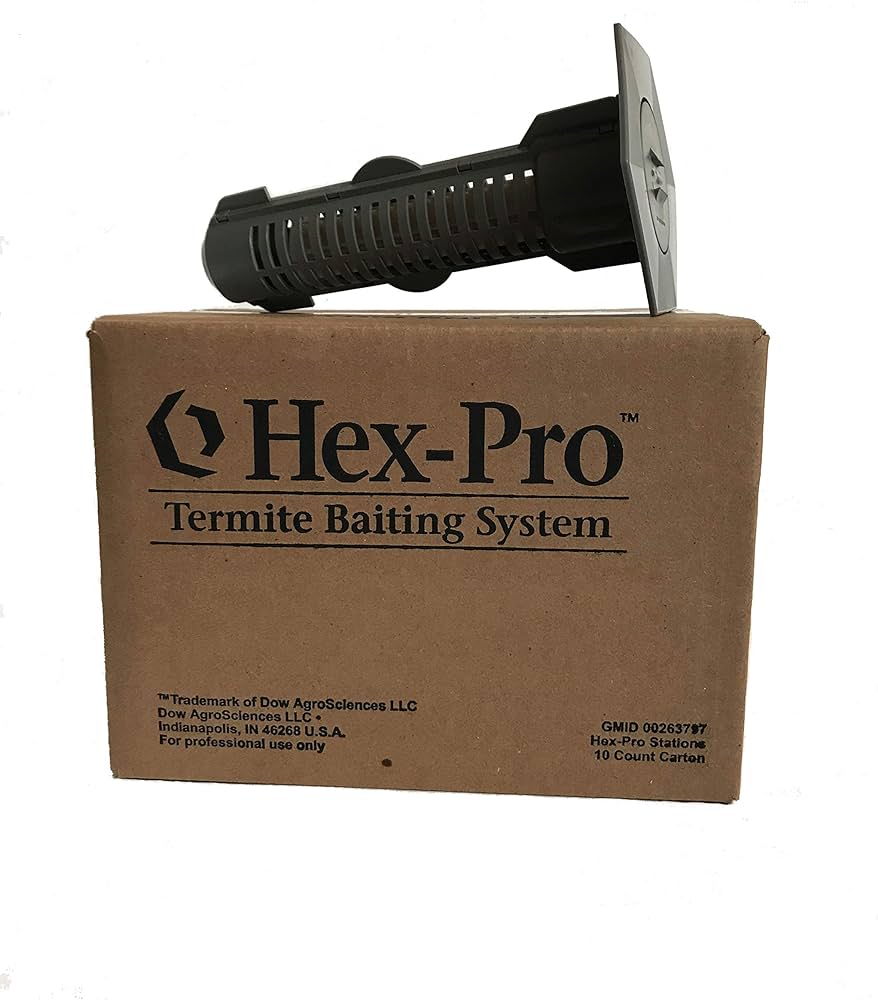 HexPro Termite Bait System in a convenient carrying case for easy transport.