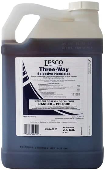 lesco three-way selective herbicide mixing instructions LESCO Three-Way Selective Post Emergent Liquid Herbicide